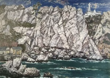 タイトルが「磯」の宮崎の油絵画像